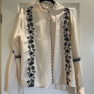 Zara, Medium, button down top. Never been worn.